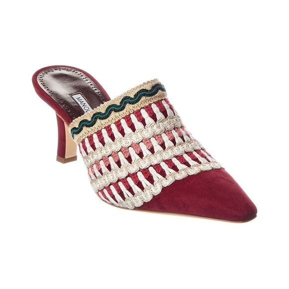 Manolo Blahnik Alo 70 Suede Mule